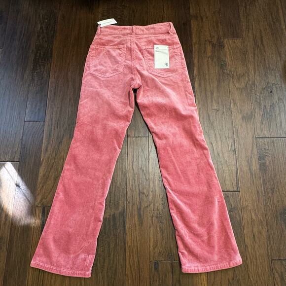 Pilcro NWT Women's The YAYA Mid-Rise Corduroy Crop Flare Jeans Size 25 $148 - Picture 3 of 13